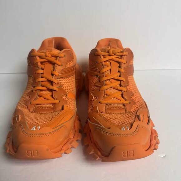 Balenciaga Mens Track 3 Sneaker Orange Size US8 EU41 - Picture 3 of 5